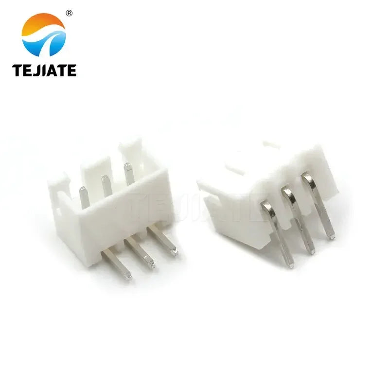 50PCS Bent Pin Holder Connection Terminal XH2.54 2/3/4/5/6/7/8/9/10/12P 2.54mm Spacing 90° Connector Electronic Adapter White