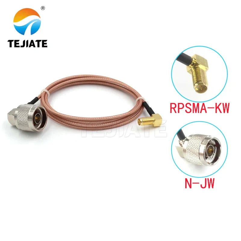 1PCS TEJIATE Adapter Cable N To SMA Type N-JW Convert RPSMA-KW 8-90CM 1M 1.5M 2M Length Connector RG316 Wire