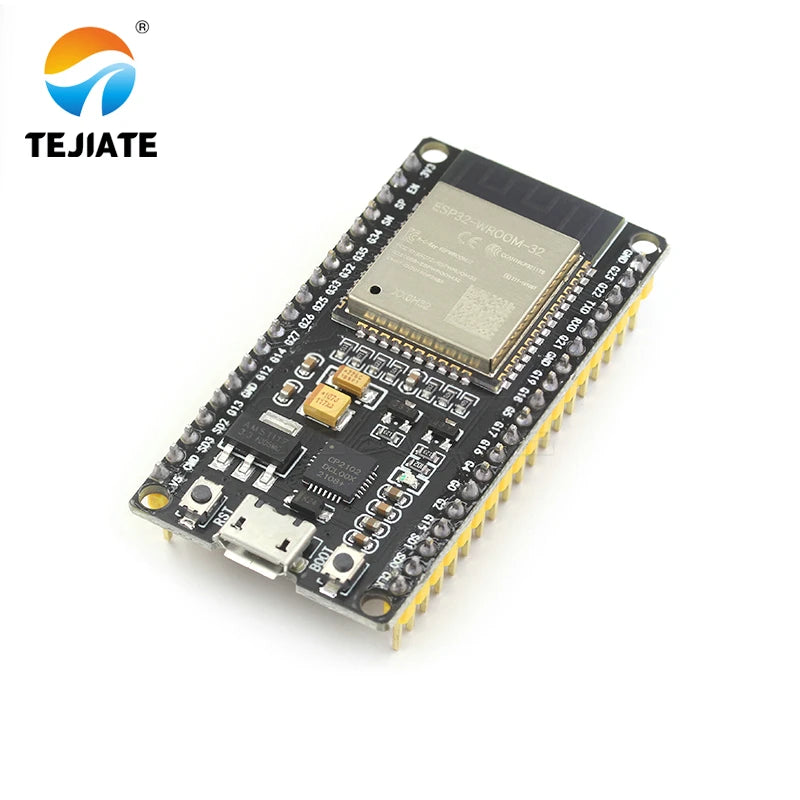 1Lot TEJIATE ESP32 ESP32S ESP-WROOM-32 Module Bluetooth and WIFI Dual Core CPU PCB Development Board Low Power Consumption MCU