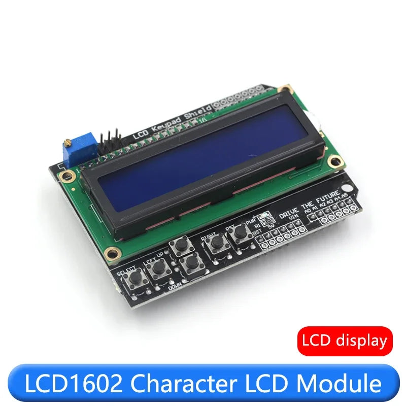 LCD1602 Character LCD Screen Input Output Expansion Board Keypad Shield Compatible with R3