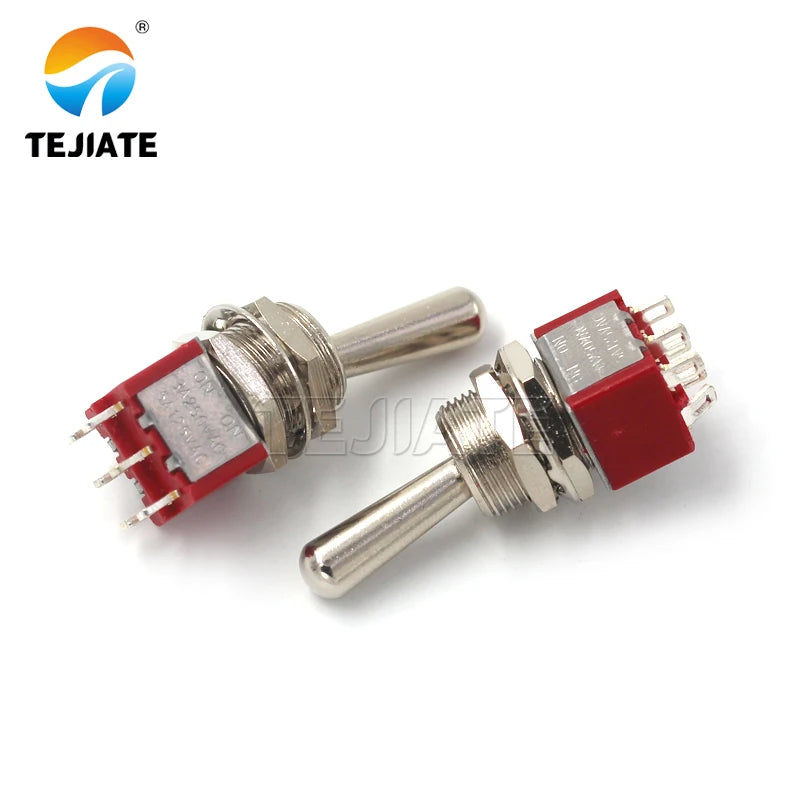 M12 big head button switch opening 12MM red button switch 3/6 feet 2 gear 3 gear rocker switch