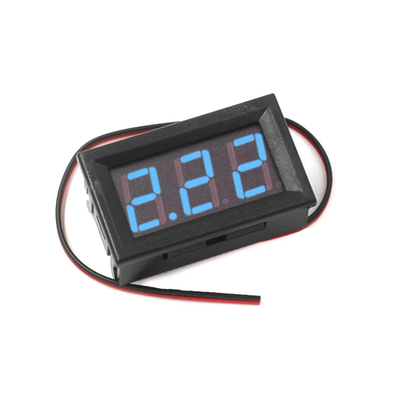 LED 2-wire AC voltmeter digital display 2-wire digital voltmeter head AC220V mains 70V~500V