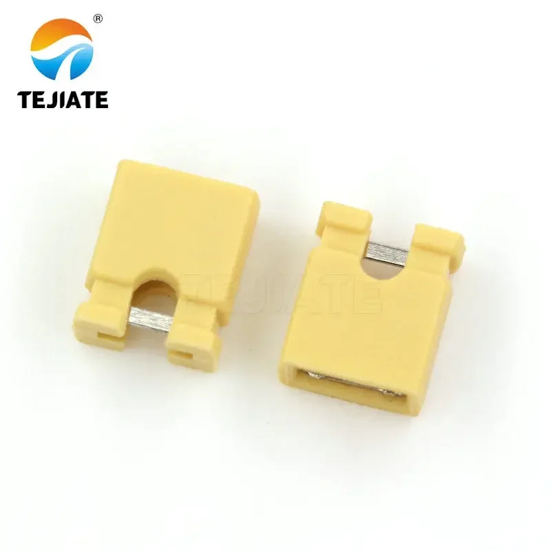 100 PCS 2.54mm Standard Circuit Board Jumper Cap Shunts Short Circuit Cap Connector cap Red White Blue