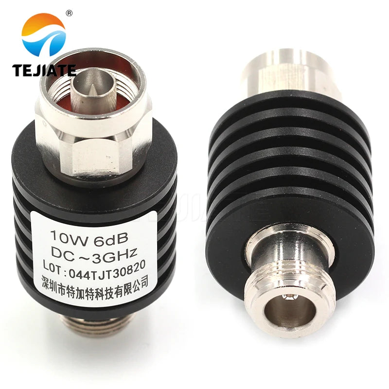 1PCS N-JK 10WDC-3GHz 1DB-40DB attenuator RF coaxial female plug and male plug connector adapter N male female head