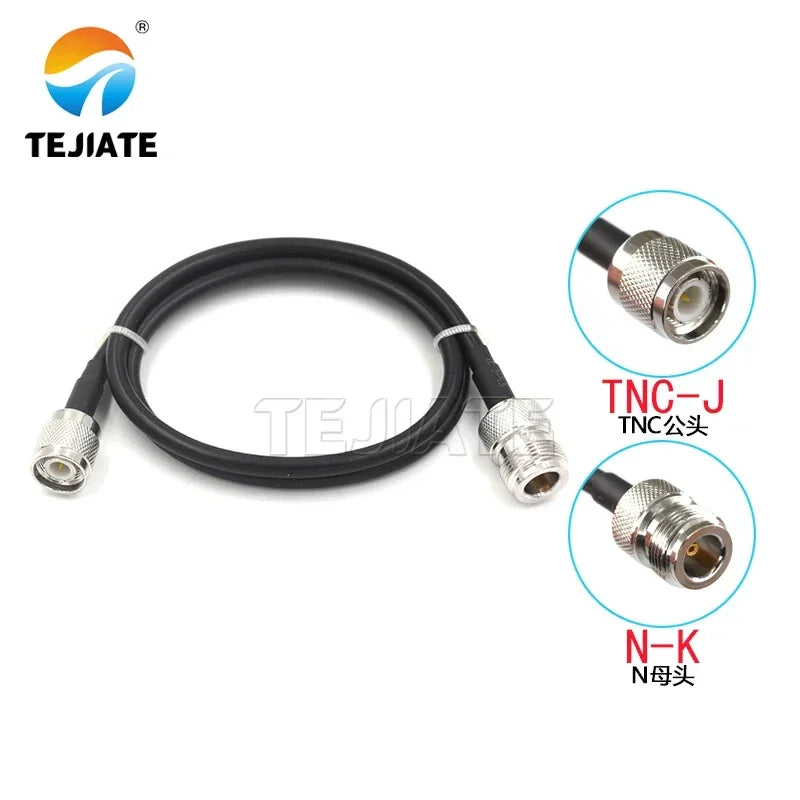 1M TNC to N adapter RG58 connecting cable 50-3 extension N-J/KF/JW male to male RF cable