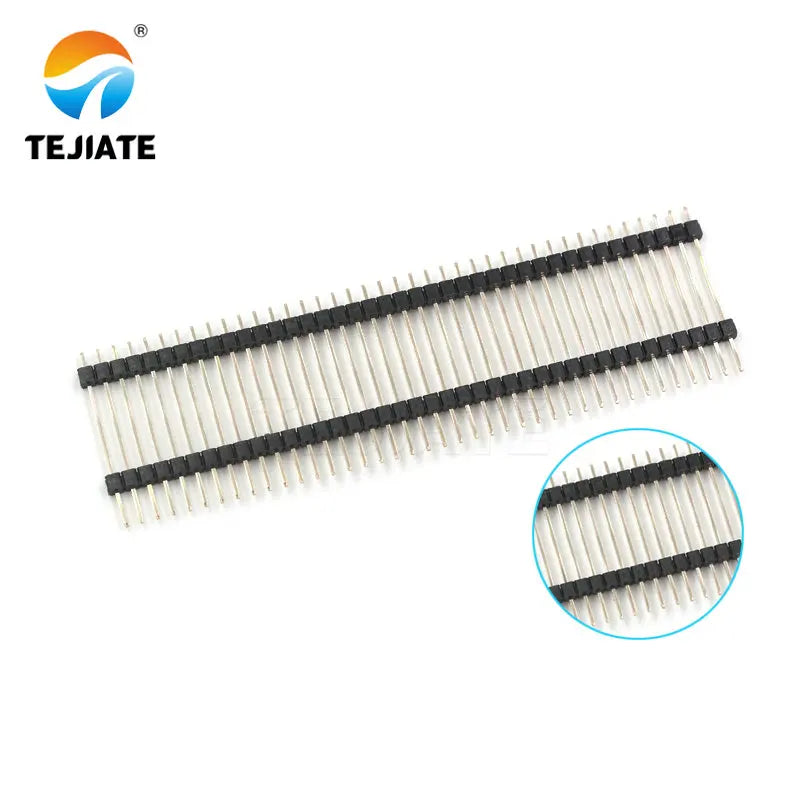 2PCS double-layer row needle single row 2.54mm double row 2 * 40p 1x40pin double plastic row needle length 21/23/30mm