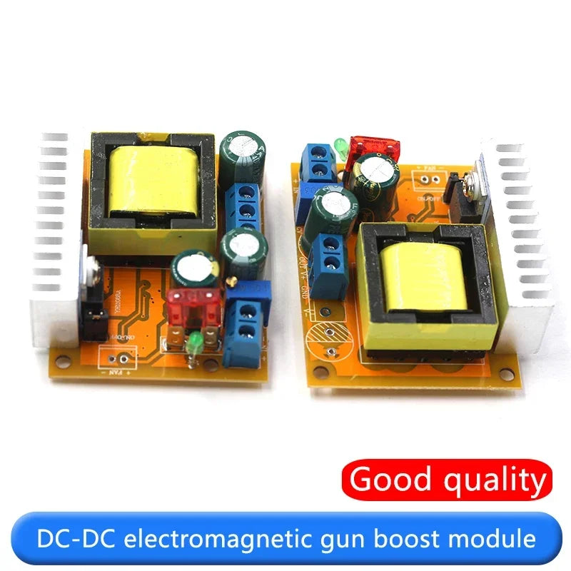 DC-DC high voltage boost module ZVS capacitor charging electromagnetic gun 45-390V 780V adjustable voltage regulator