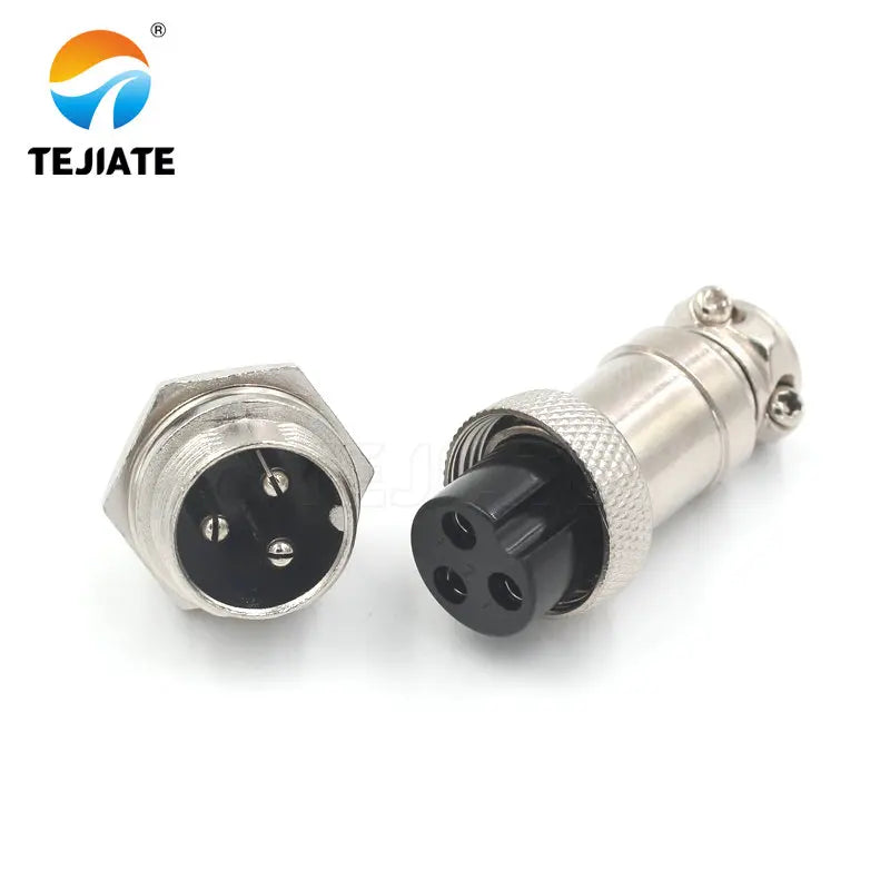 1 set of aviation plug GX16-2P/3P/4P/5P/6P/7P/8P/9P core 16mm socket aviation plug + socket