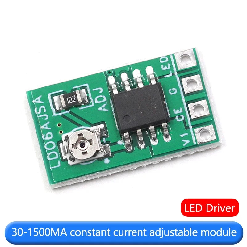 DC3.3/3.7/5V LED driver 30-1500MA constant current adjustable module PWM control board driver board