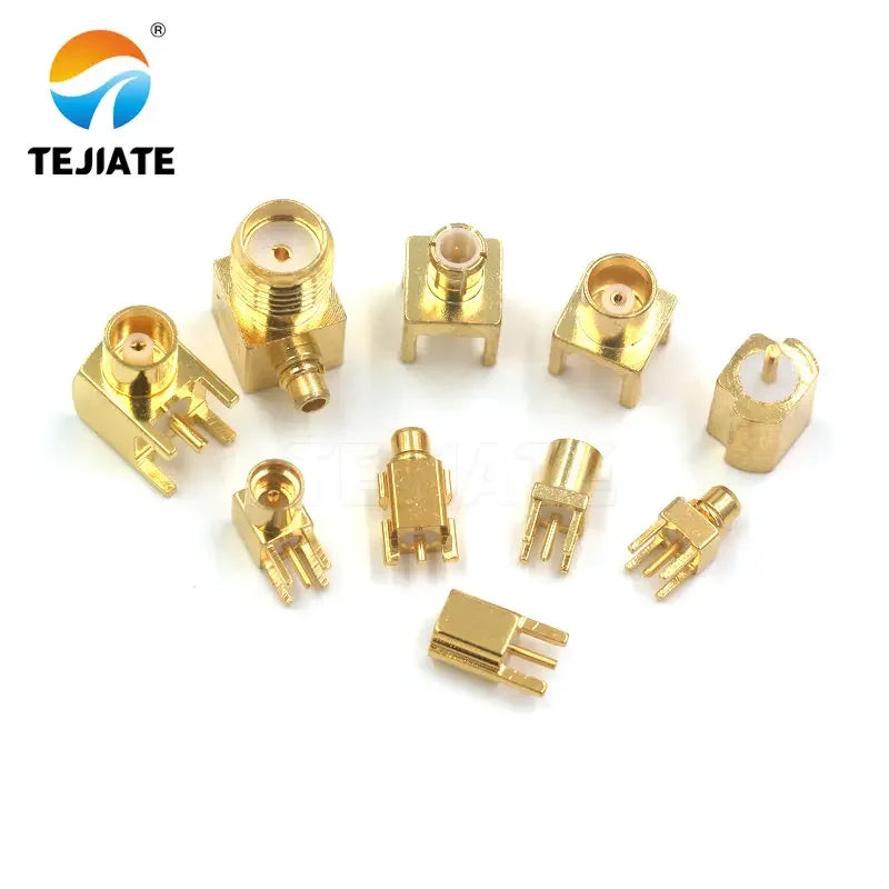 1PCS MCX MMCX KE-KWE-JE-JEF Connector Male/Female Base Straight Angle Bent Header Four Feet Welding PCB Socker Adapter