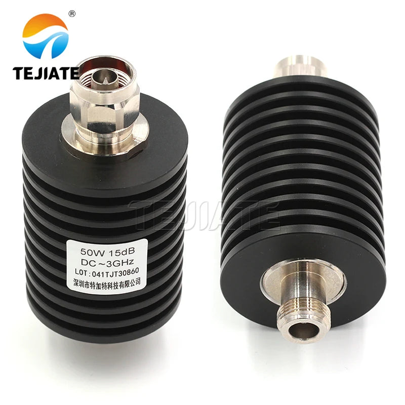 1PCS N-type attenuator N-JK 50W attenuator DC-3GHz 5DB-50DB RF coaxial connector