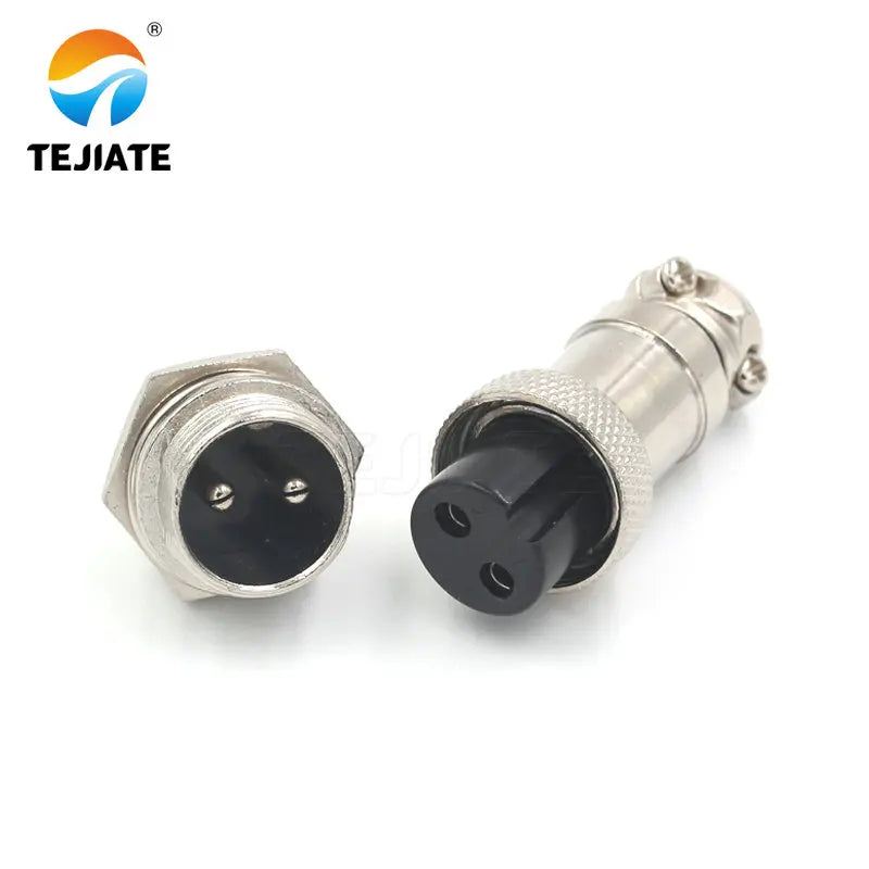 1 set of aviation plug GX16-2P/3P/4P/5P/6P/7P/8P/9P core 16mm socket aviation plug + socket