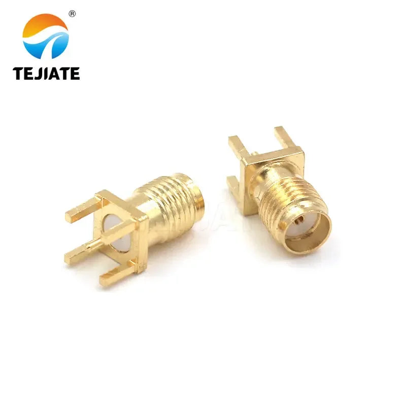 5PCS SMA-KE Connerctor SMA-KWE Adapter Straight /Bent Header Square/Skew Foot Base Outer screw Inner Pin/Hole