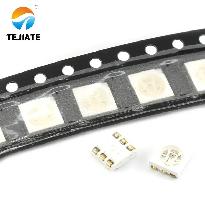 50PCS 1Lot 5050 Bright LED Light Beads Red Green Blue Yellow White Warm White RGB 3 Colors Emitting Diode Electronic DIY Kit