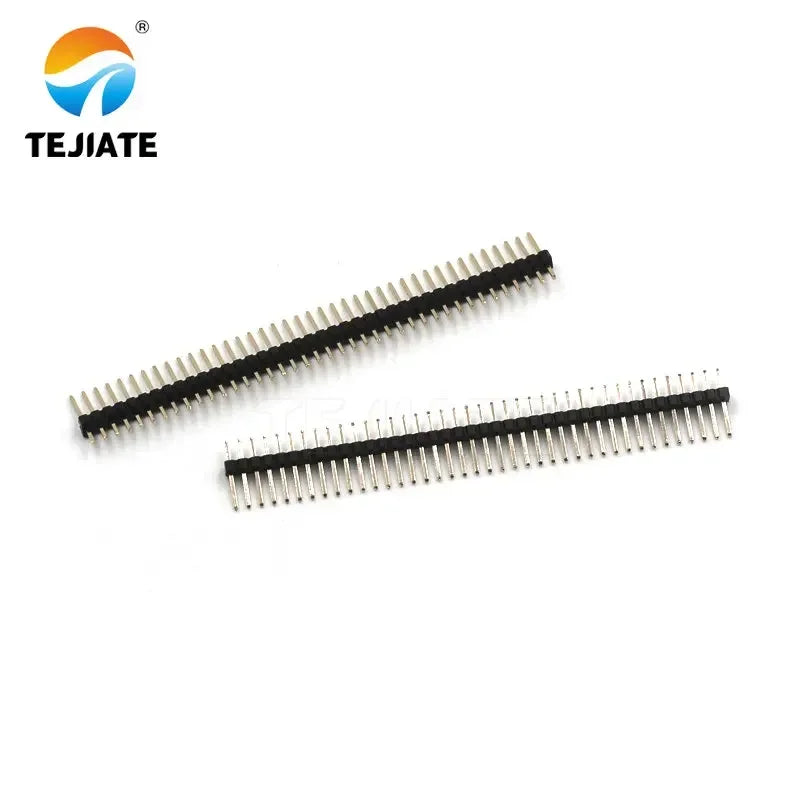 10PCS 1x40P 1.27MM Single Row Straight Pin Gold Plated Row Female Header Plastic Height 4.3MM