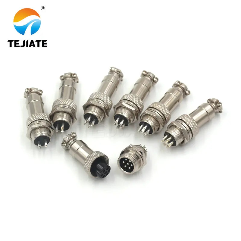 1 set of aviation plug 12MM GX12-2P3P4P5P6P socket aviation plug connector connector plug + socket