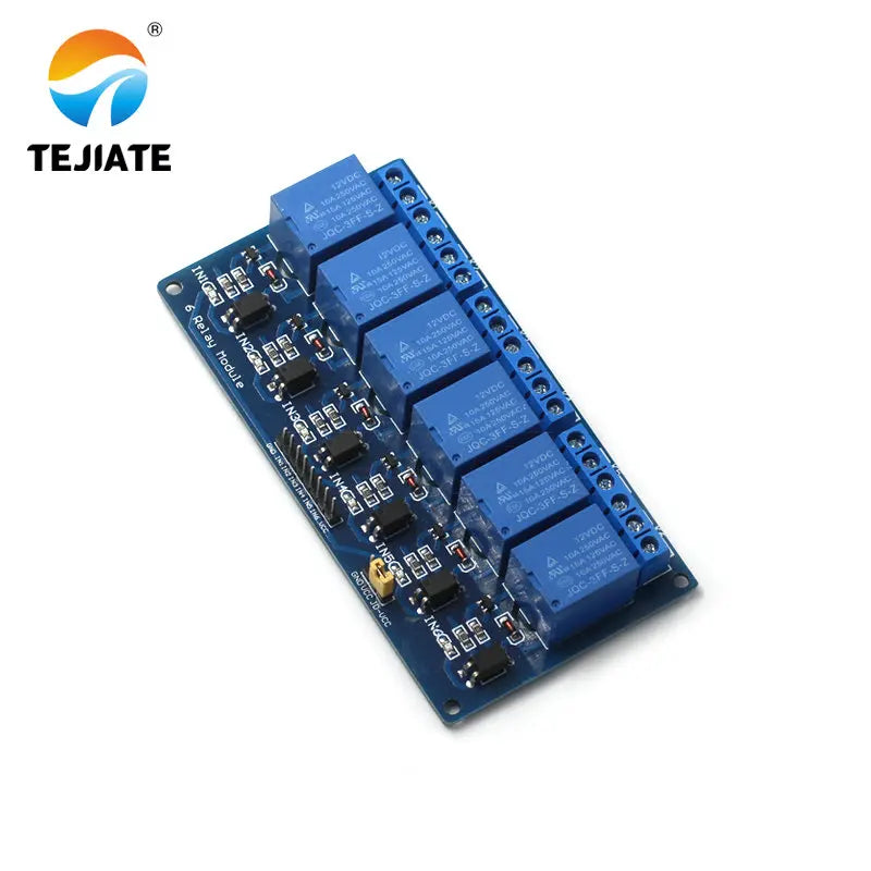 5V/12V 1 2 4 6 8 channel relay module with optocoupler. Relay Output 1 /2 /4 /6 / 8 way relay module 12V blue