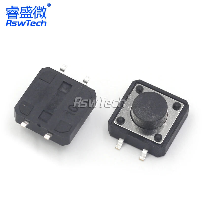 20PCS Paster-type Vertical 4 legs Touch Key Microswitch Erect 4 Foot Button Switch 12*12*4.3/5/6/8/10/13MM