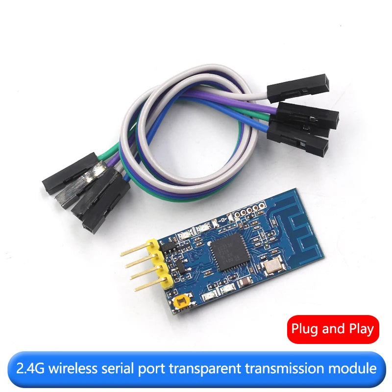 2.4G zigbee wireless serial port receiving and transmitting module CC2530 data transparent transmission point to point mode TTL