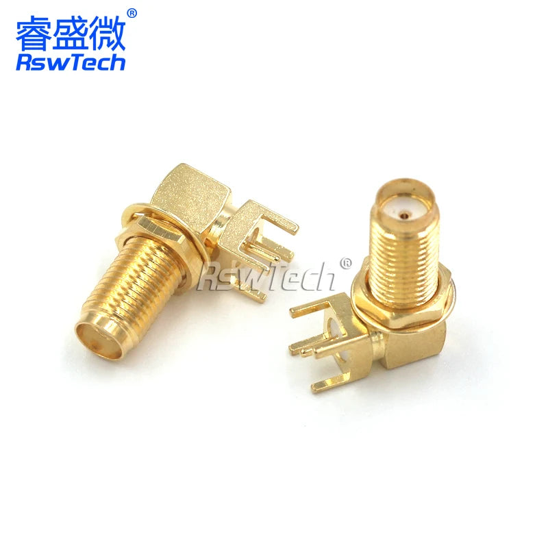 1PCS SMA-KE Connerctor SMA-KWE Adapter Straight /Bent Header Square/Skew Foot Base male female PCB connector
