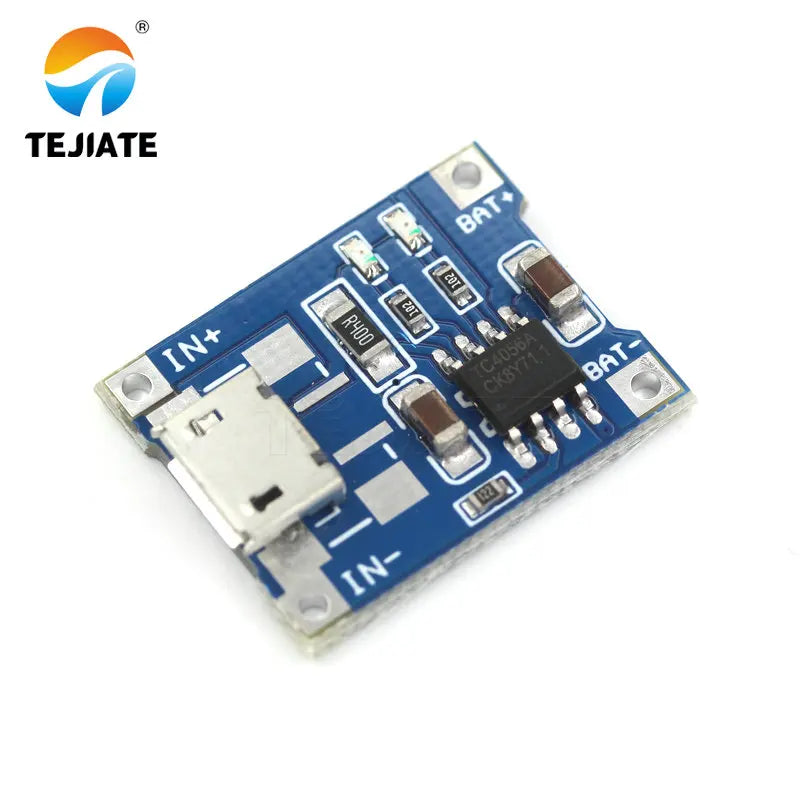 1PCS TEJIATE tp4056 chip tp4056 module MINI-USB Micro-USB Type-c USB charging source module board 1A lithium battery