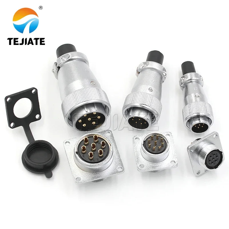 Aviation plug socket WS16 20 28-2/3/4/5/7/9 core connector industrial connector reverse installation