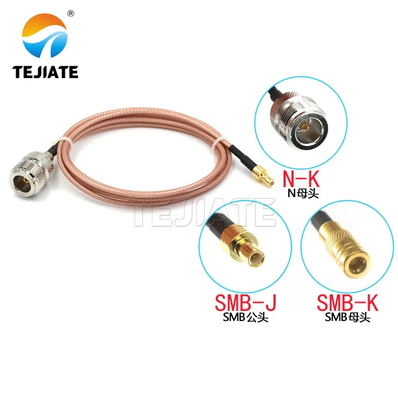1PCS N To SMB Adapter Cable SMB-J SMB-K To N-K RF Cable N Female To SMB Male Female Extension Cable RG316 Coaxial Line
