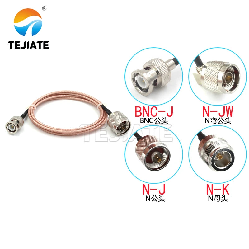 1PCS BNC to N adapter line BNC male to N male female RF line RG316 connection line impedance 50 Ω coaxial line