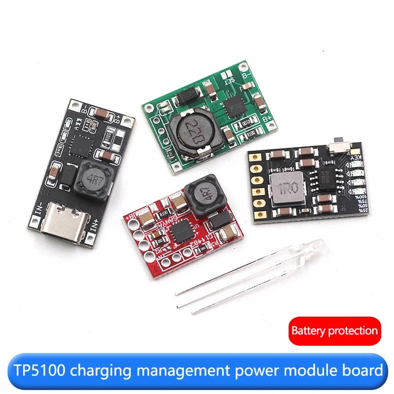 TP5100 charging management power module board 1A 2A compatible with 4.2v8.4v single and double lithium batteries