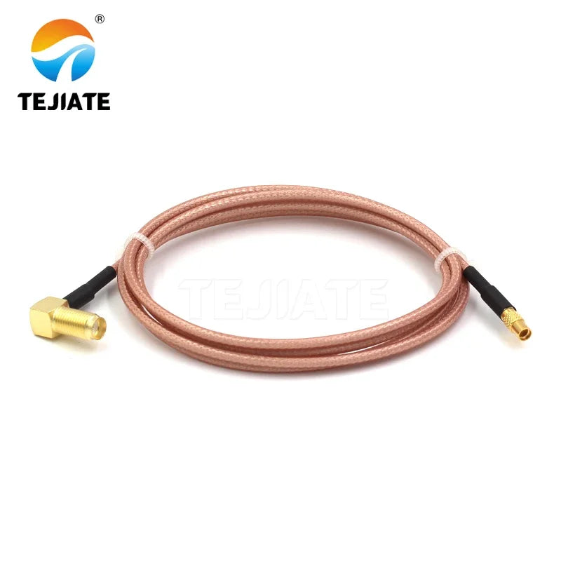 1PCS TEJIATE Adapter Cable MMCX To SMA Type MMCXK Convert SMAKW 8-90CM 1M 1.5M 2M Length Connector RG316 Wire