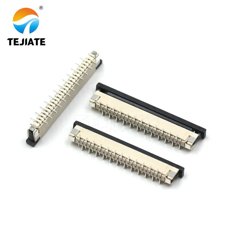 10PCS FPC connector FFC cable socket 1.0mm vertical SMT with locking buckle 4P6P8P10P12P14P16P18P20P24P28P