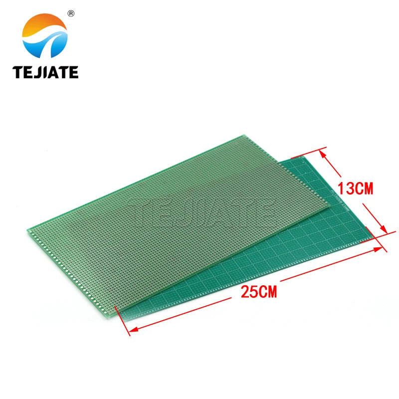 PCB circuit board universal board single-sided tin spray green oil glass fiber experimental board hole board welding 9*15