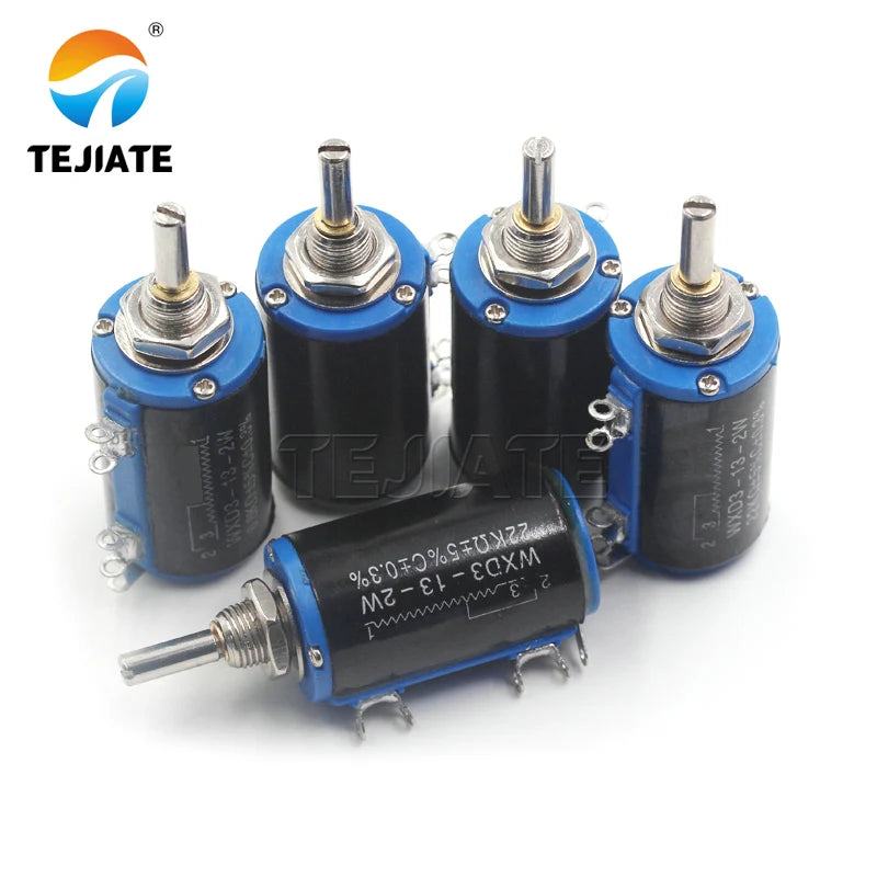 2PCS WXD3-13-2W precision multi-turn potentiometer 1K/2.2K/3.3K/4.7K/10K/22K/47K/100K