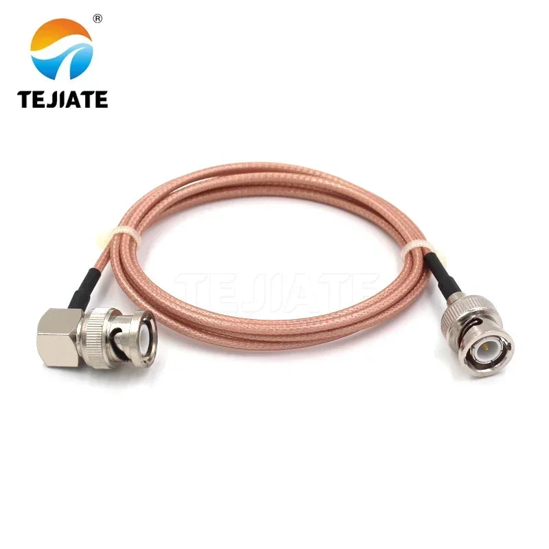 1PCS TEJIATE Adapter Cable BNC To BNC Type BNCJ Convert BNCJW 8-90CM 1M 1.5M 2M Length Connector RG316 Wire