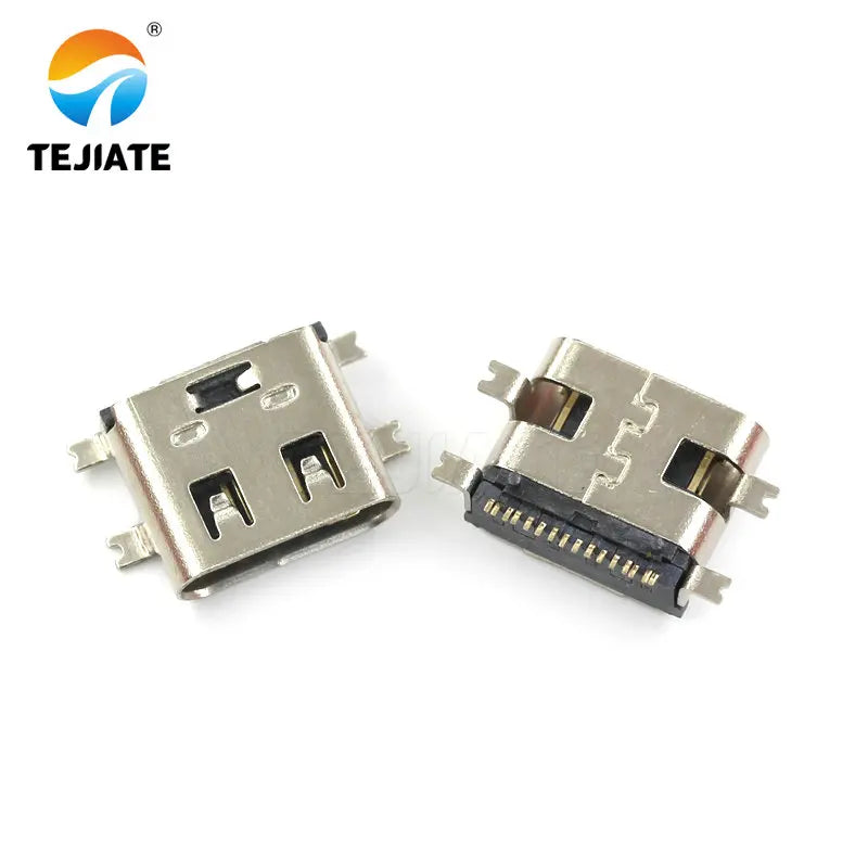 5PCS type-c female socket direct insertion SMT socket USB-3.1 6P16P 4-pin high-definition transmission interface fast charging