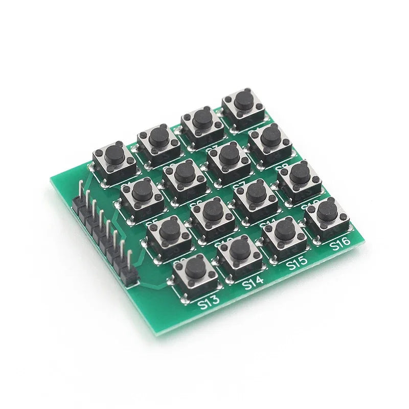 4X4 matrix keyboard, 16-button micro switch, single-chip external expansion keyboard, not a membrane keyboard