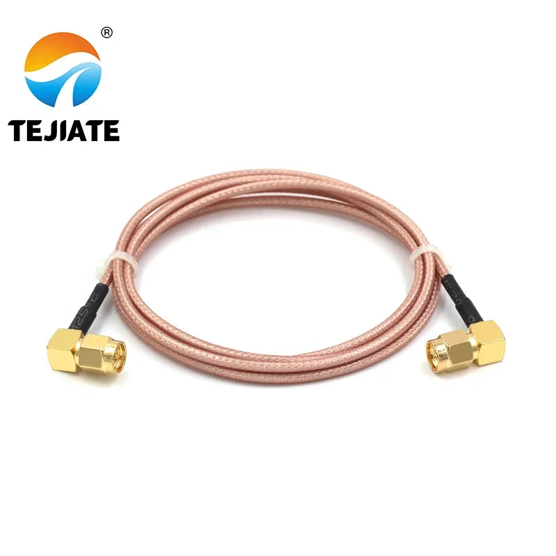 1PCS TEJIATE Adapter Cable SMA To SMA Type SMA-JW Convert SMA-JW 8-90CM 1M 1.5M 2M Length Connector RG316 Wire
