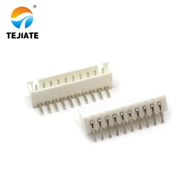 50PCS Bent Pin Holder Connection Terminal XH2.54 2/3/4/5/6/7/8/9/10/12P 2.54mm Spacing 90° Connector Electronic Adapter White