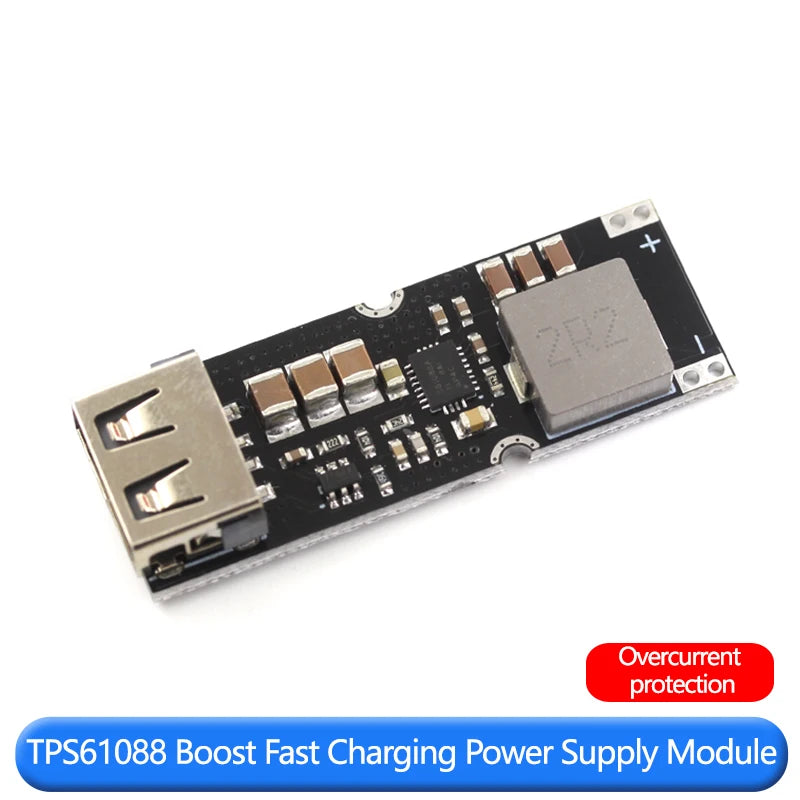 TPS61088 boost fast charging source module 3.2V3.7V4.2V to 5V9V12V mobile phone QC fast charging