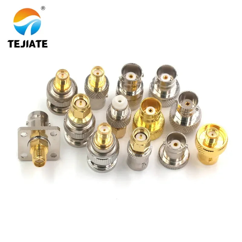 1PCS BNC Type SMA Type Adapter BNC To SMA Connector J-KRP K-KKF K-K K-J Male/Female Header Gold Plated Nickel Plated