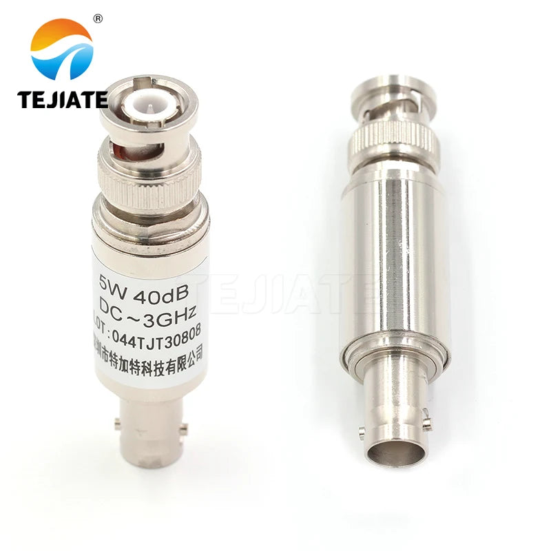 1PCS BNC-JK 5W RF Attenuator 1/3/6/10/15/20/25/30/40DB RF Coaxial Power BNC Male Plug to BNC Female Jack