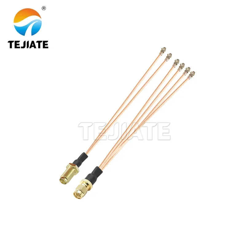 0.1m 1 to 2 RG178 Cable SMA Pigtail RF Antena UFL Seat SMA Female male To 3pcs WIFI Antenna Extension Jumper