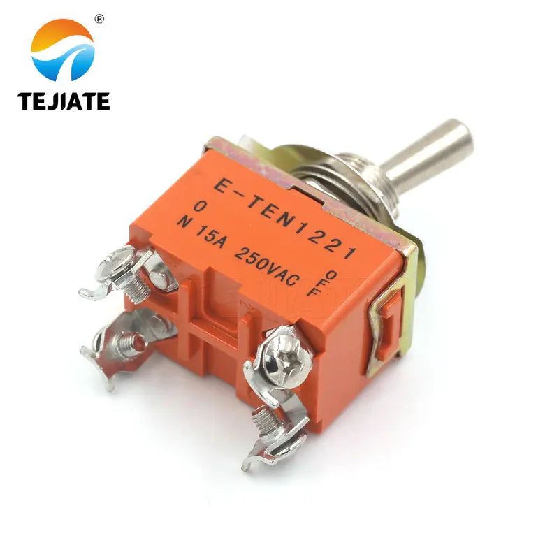 E-TEN1221 4-Pin SPST 2 Terminal G108 ON-OFF 15A 250V Toggle Switch Good Quality