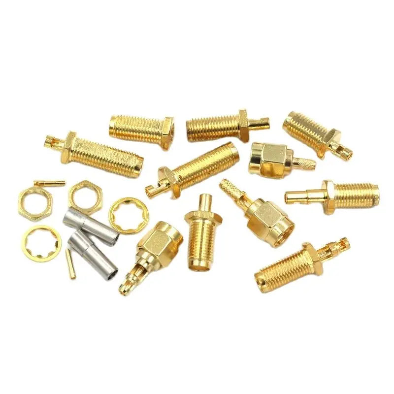 1PCS SMA-KY-J Connector PRSMA-KY Adapter Opening Type Outer Screw Inner Pin/Hole Match For RG178