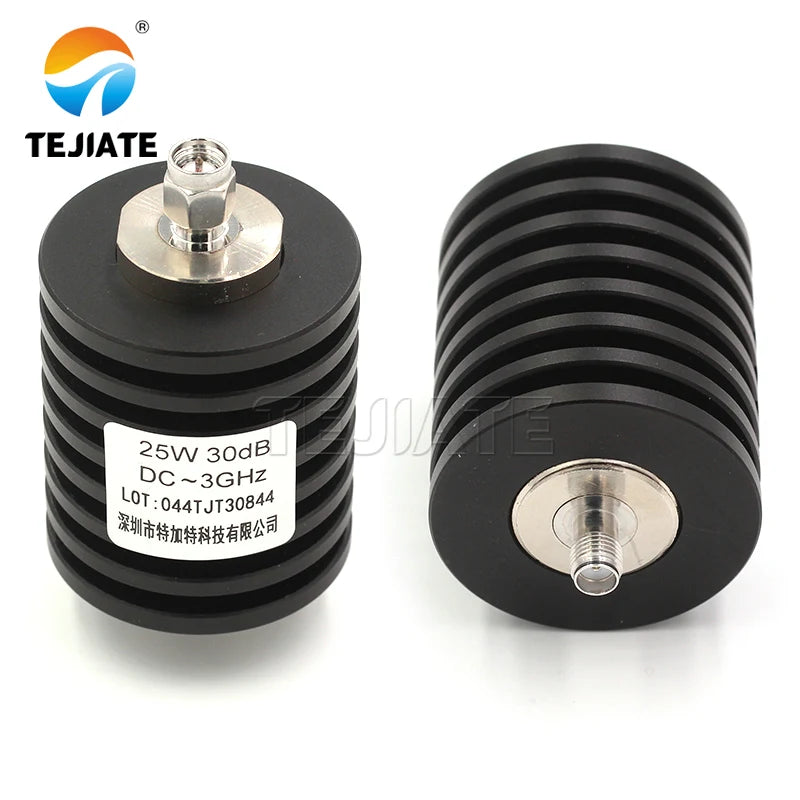 1PCS SMA-JK 25W RF Coaxial RF Attenuator DC-3GHz Male and Female 2DB 3DB 5DB 10DB 15DB to 40DB