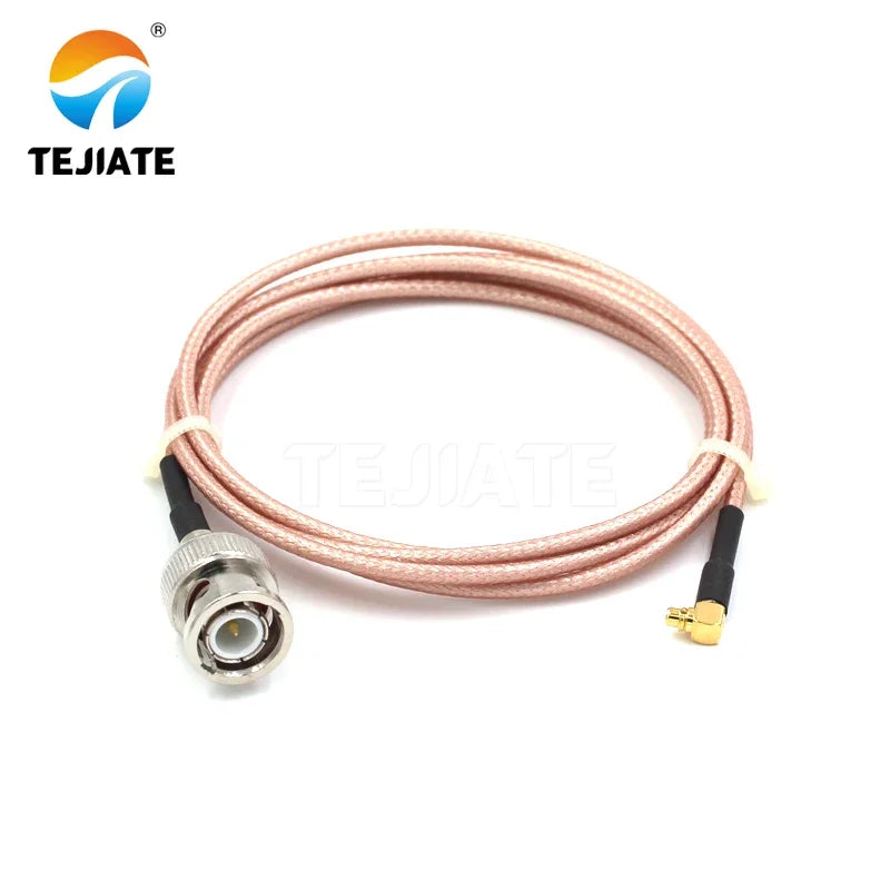 1PCS TEJIATE Adapter Cable MMCX To BNC Type MMCXJW Convert BNCJ 8-90CM 1M 1.5M 2M Length Connector RG316 Wire