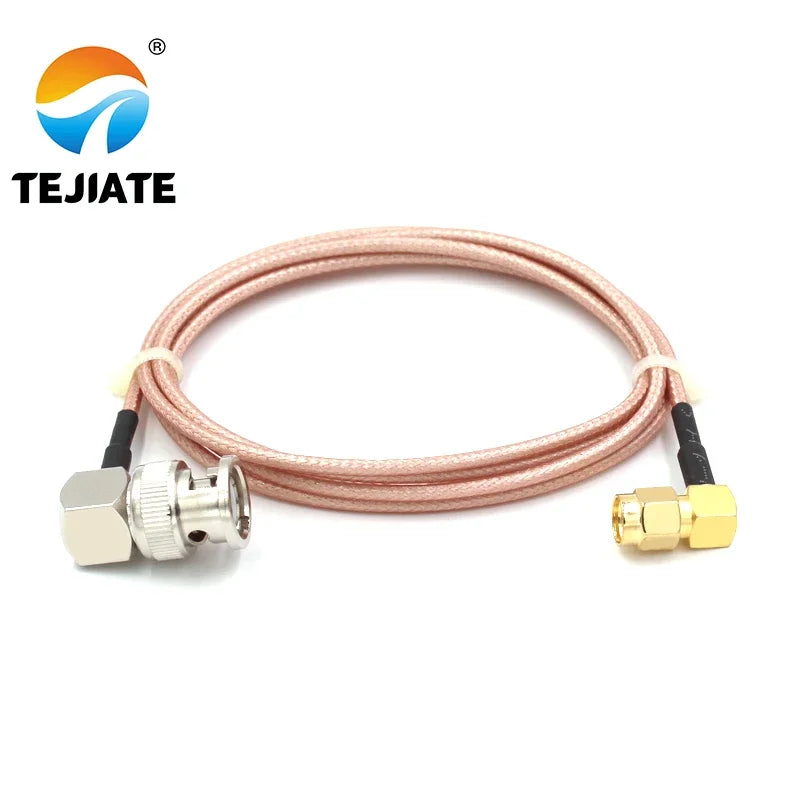 1PCS TEJIATE Adapter Cable RPSMA To BNC Type RPSMA-J Convert BNC-JW 8-90CM 1M 1.5M 2M Length Connector RG316 Wire