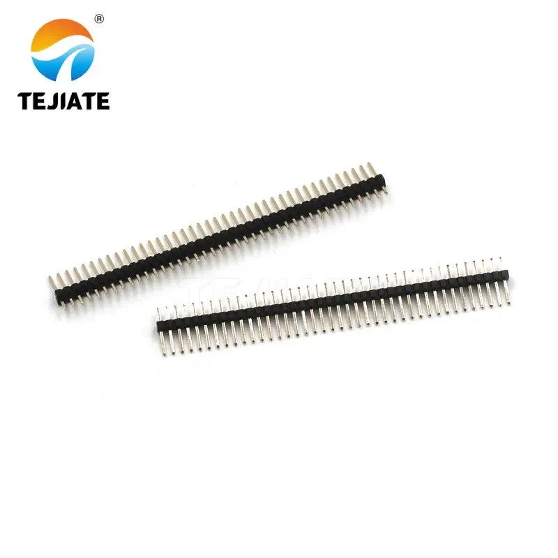 10PCS 1x40P 1.27MM Single Row Straight pin Gold Plated Row Female Header Plastic Height 4.3MM