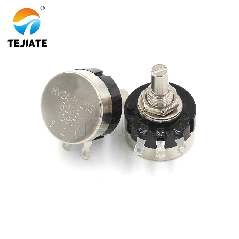RV24YN20S carbon film potentiometer 1K 2K 10K 100 500K single turn carbon film potentiometer adjustable resistance