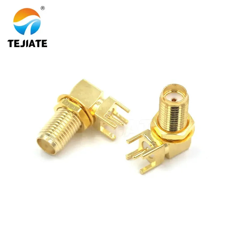 5PCS SMA-KE Connerctor SMA-KWE Adapter Straight /Bent Header Square/Skew Foot Base Outer screw Inner Pin/Hole